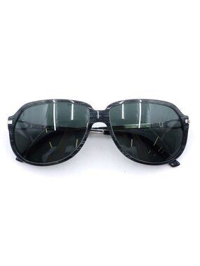 Cartier Aviator Sunglass Silver Temple Sunglasses Eyewear Black
